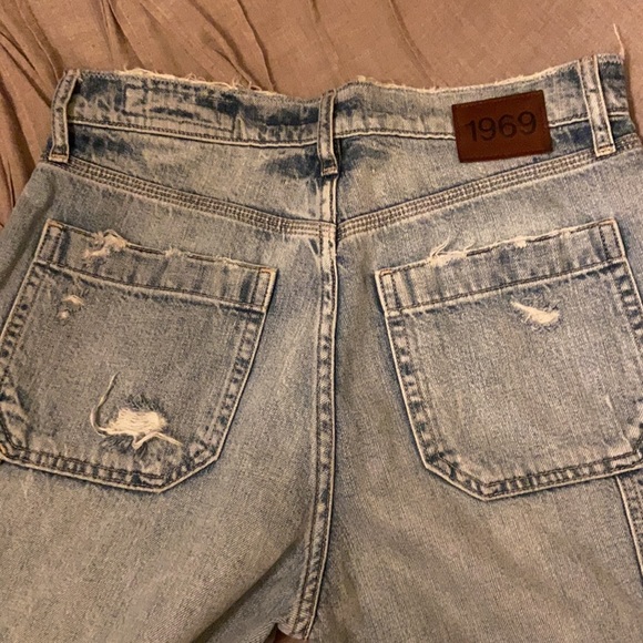 Nwot 1969 Premium High Rise Distressed Carpenter Jeans sz 6/28 - Picture 10 of 12